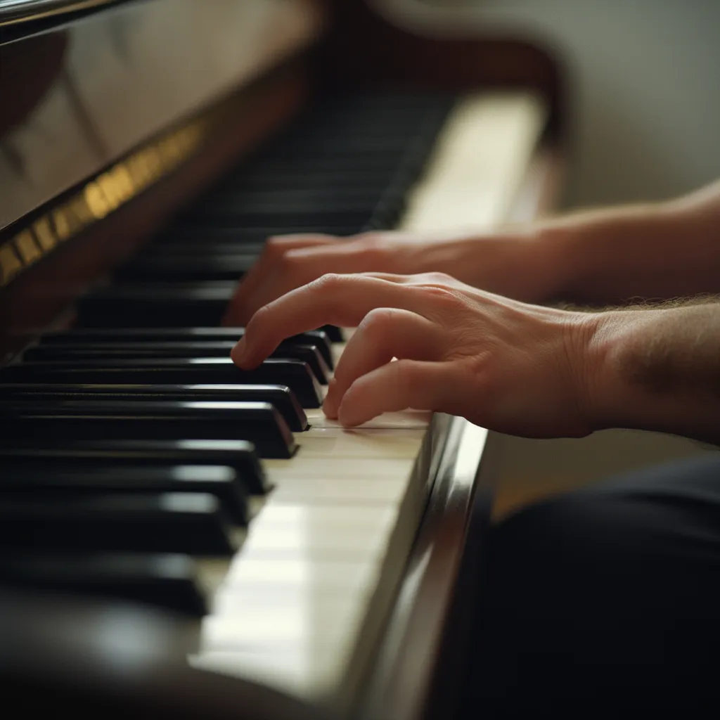 Persona tocando una Kalimba